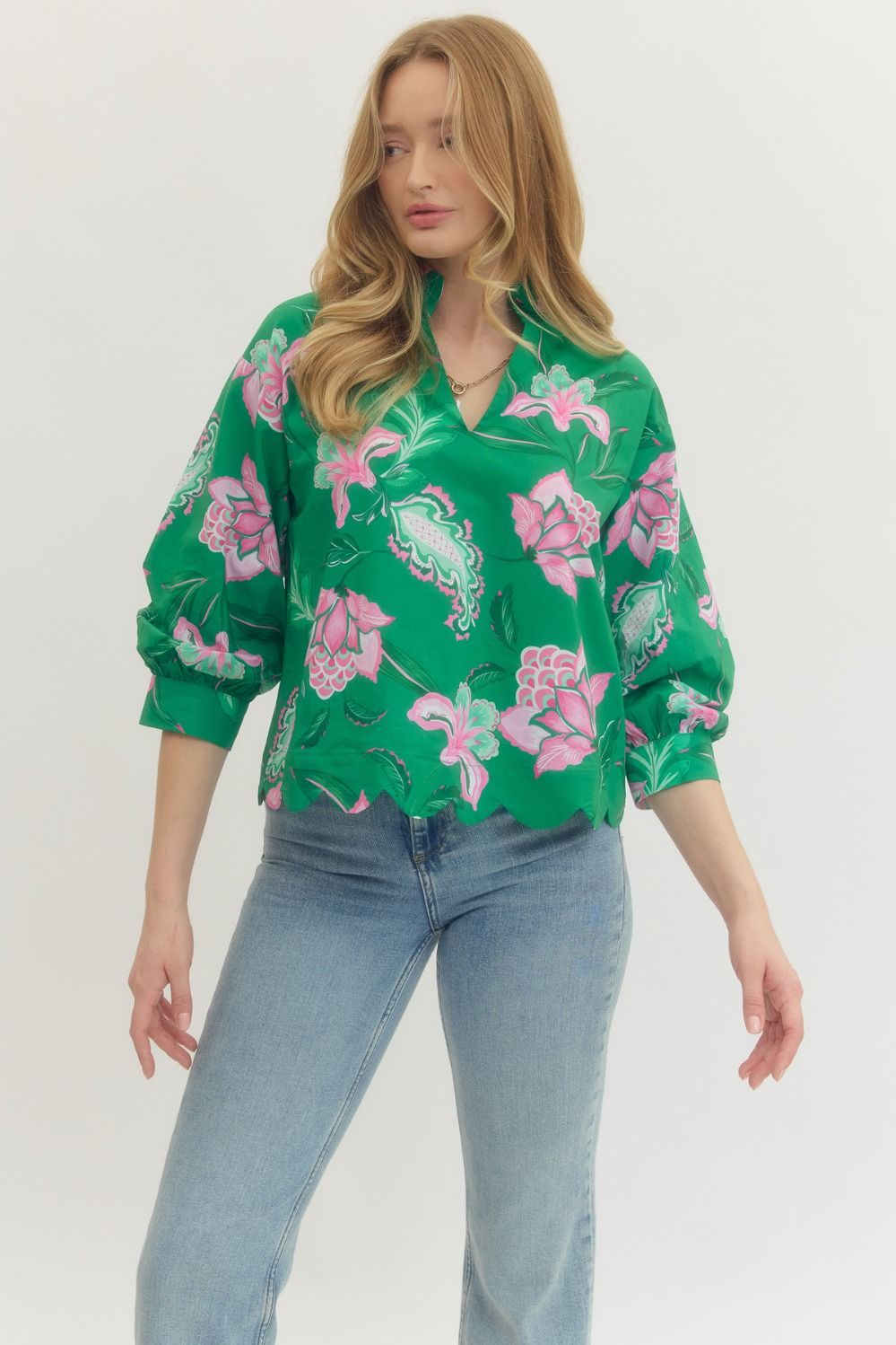 Quinn Scalloped Detailed Top