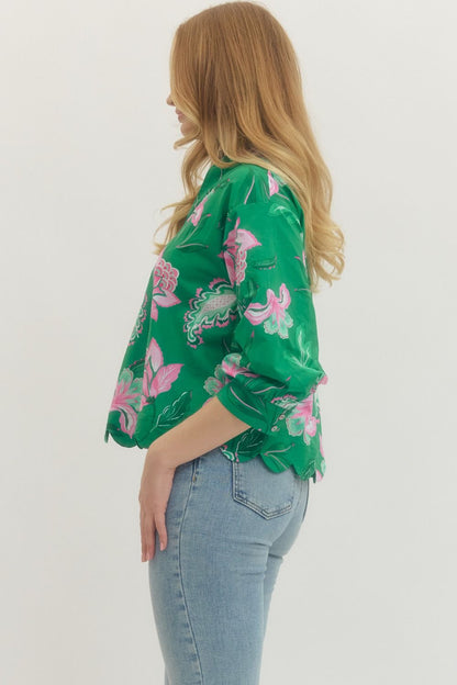Quinn Scalloped Detailed Top
