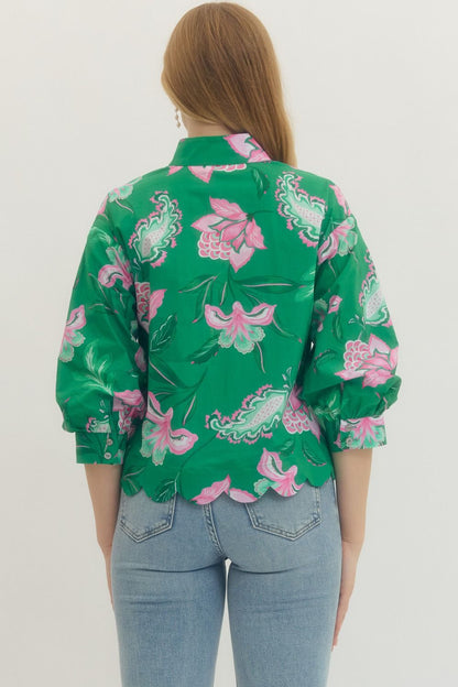 Quinn Scalloped Detailed Top