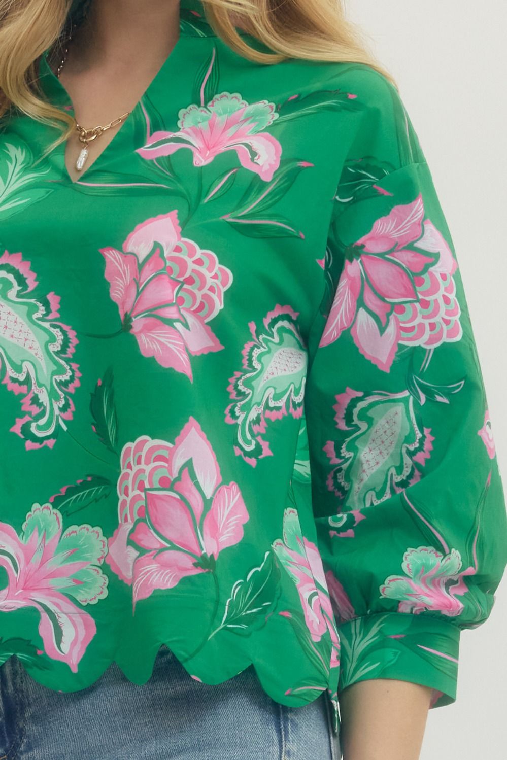 Quinn Scalloped Detailed Top