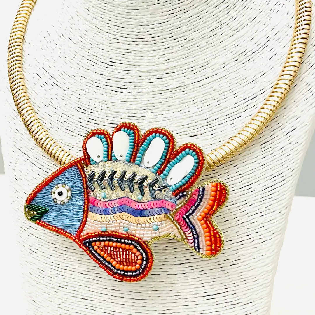 Rainbow Fish Necklace