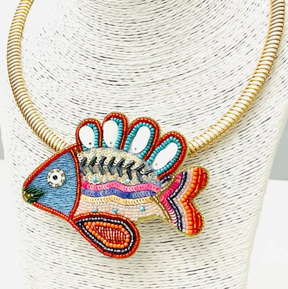 Rainbow Fish Necklace
