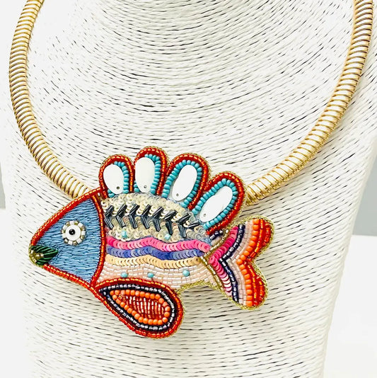 Rainbow Fish Necklace