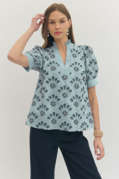 Hazel Sequin Embellished Top