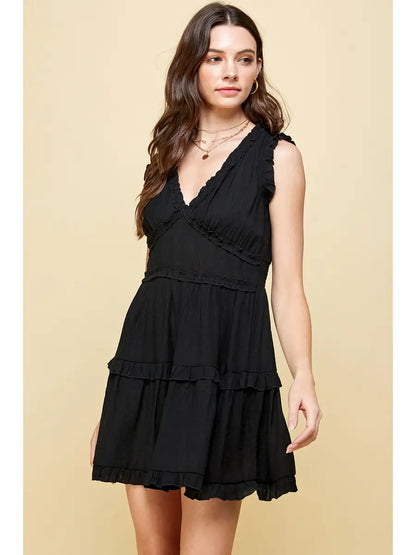 Mya Ruffle Detail Dress