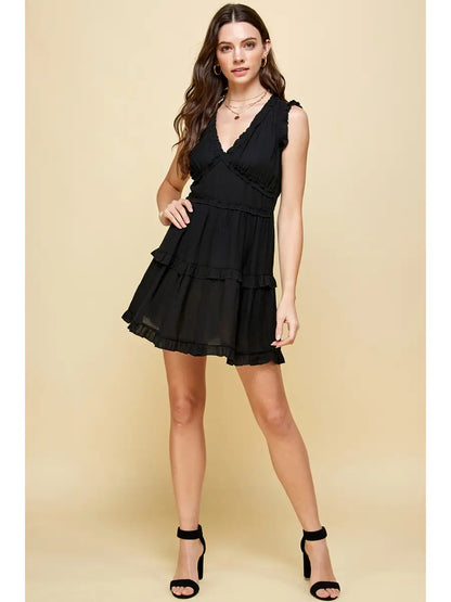 Mya Ruffle Detail Dress