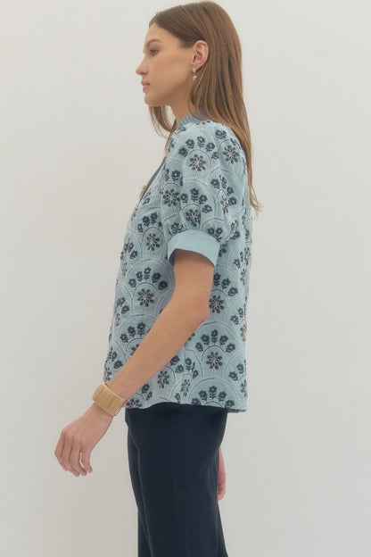 Hazel Sequin Embellished Top