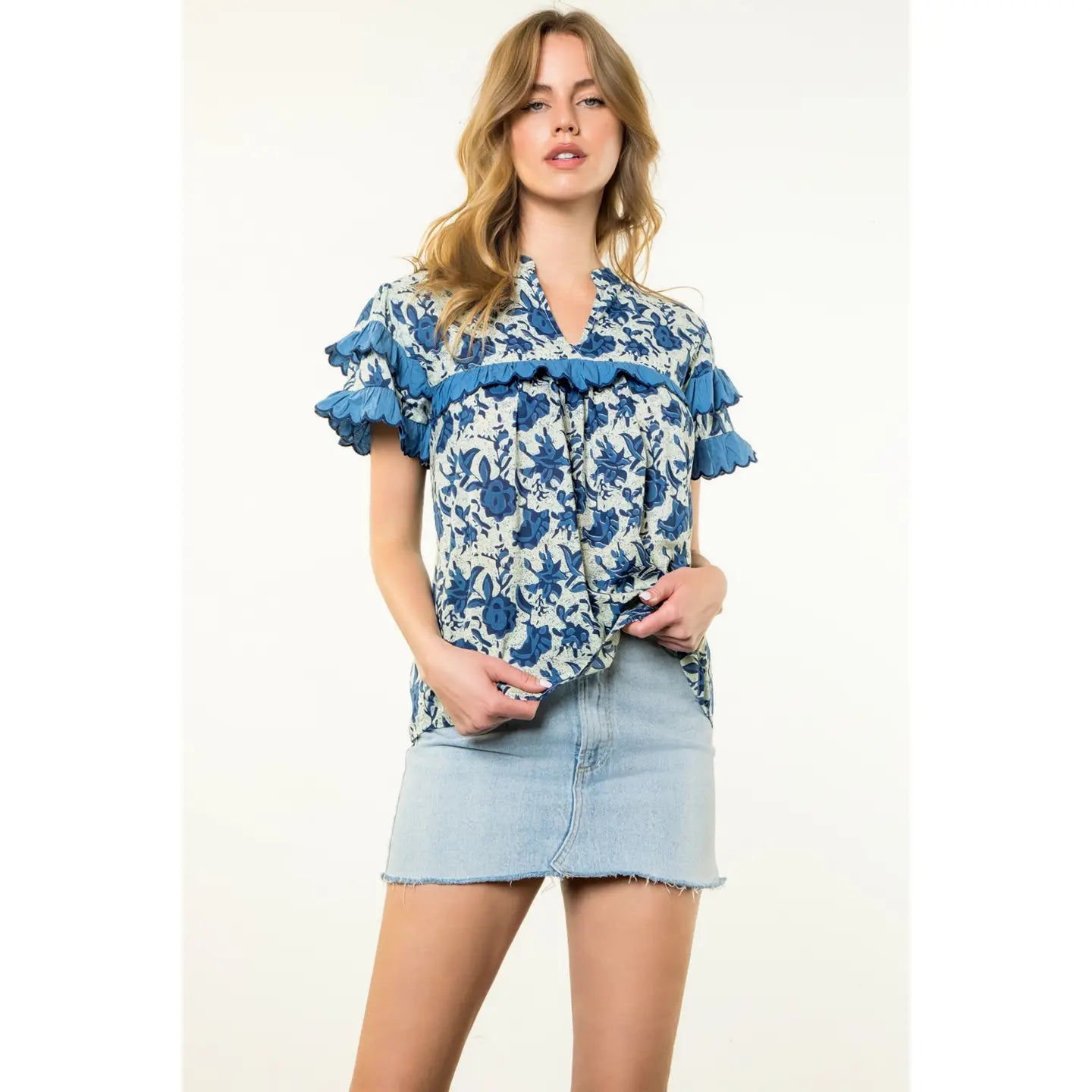 Finley Ruffle Top