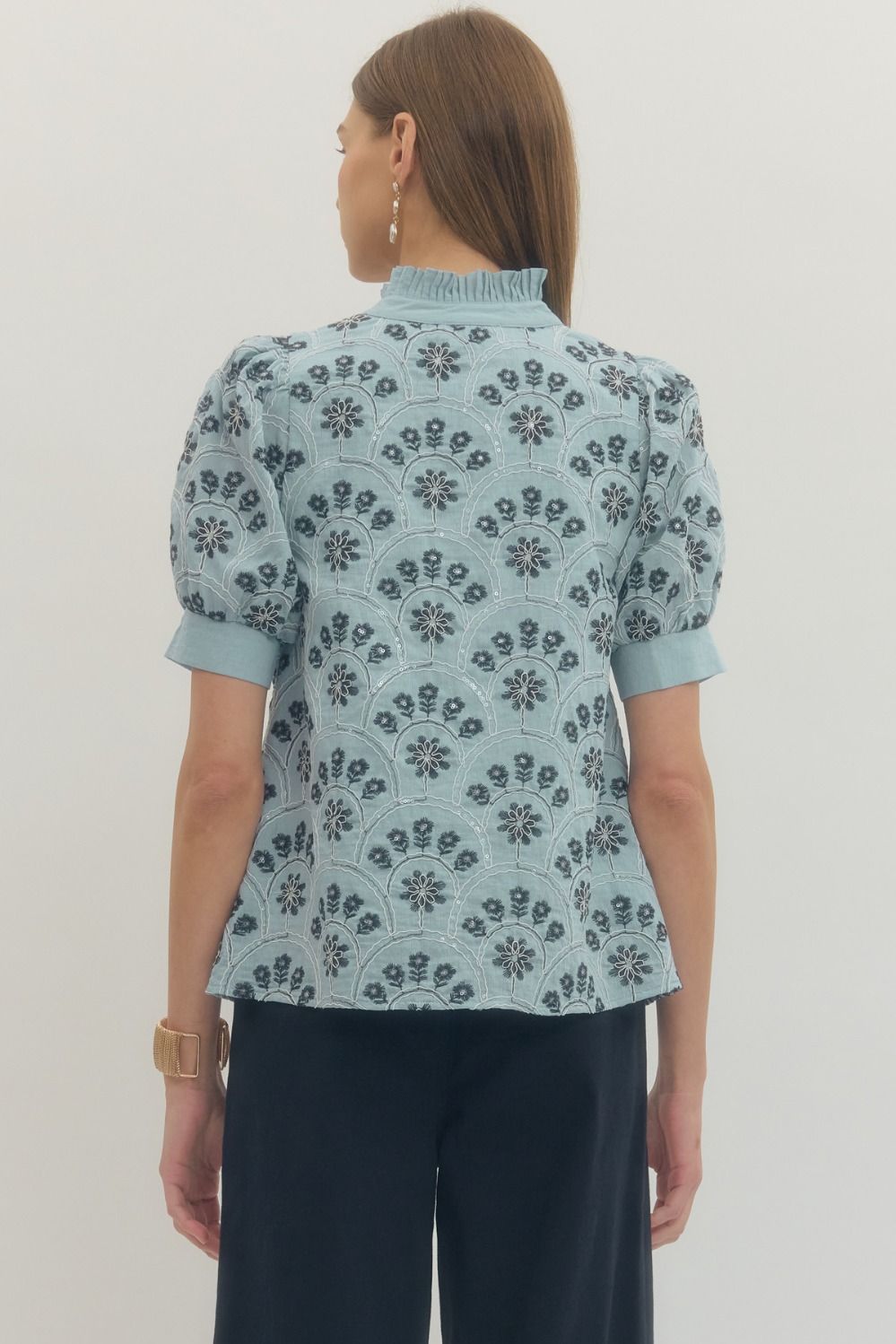 Hazel Sequin Embellished Top