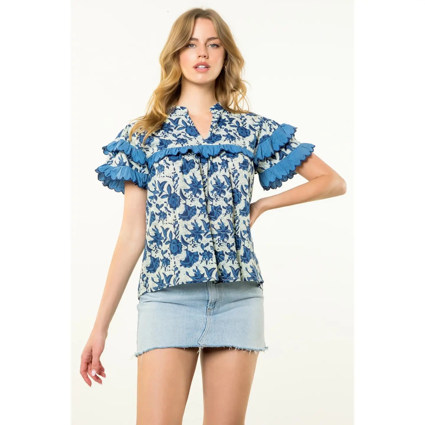 Finley Ruffle Top