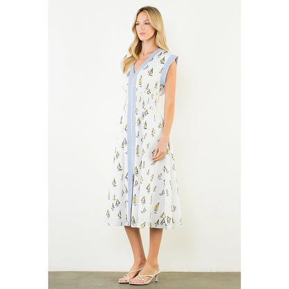 Sailboat Midi Dress