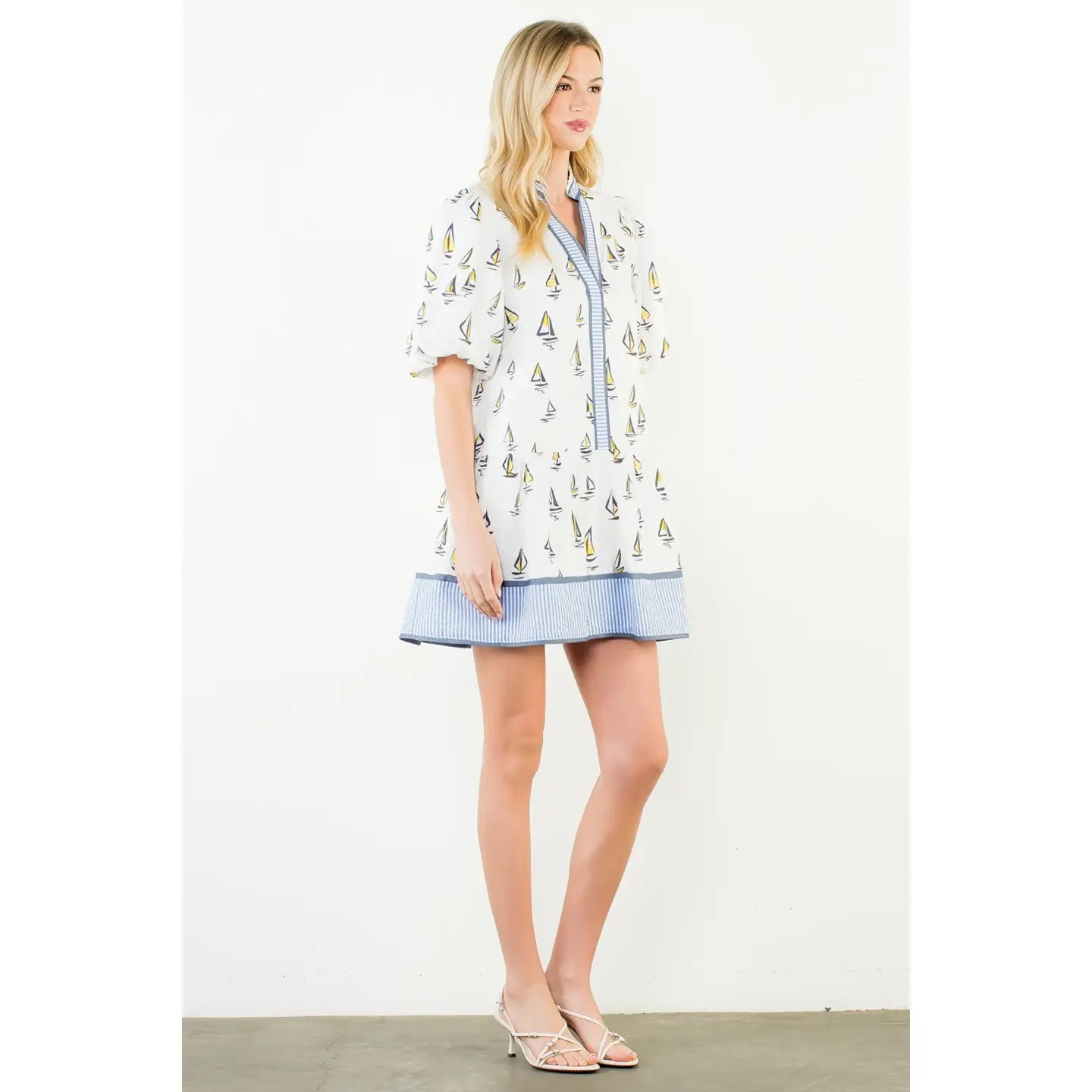 Sailboat Pattern Dress