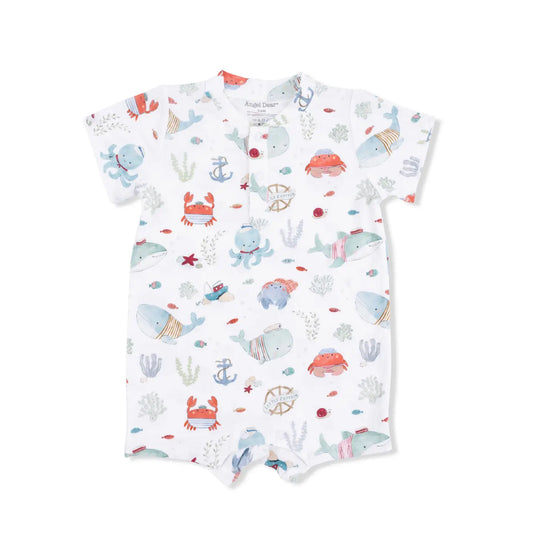 Sailor Sea Creatures Shortie Romper