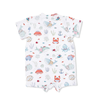 Sailor Sea Creatures Shortie Romper
