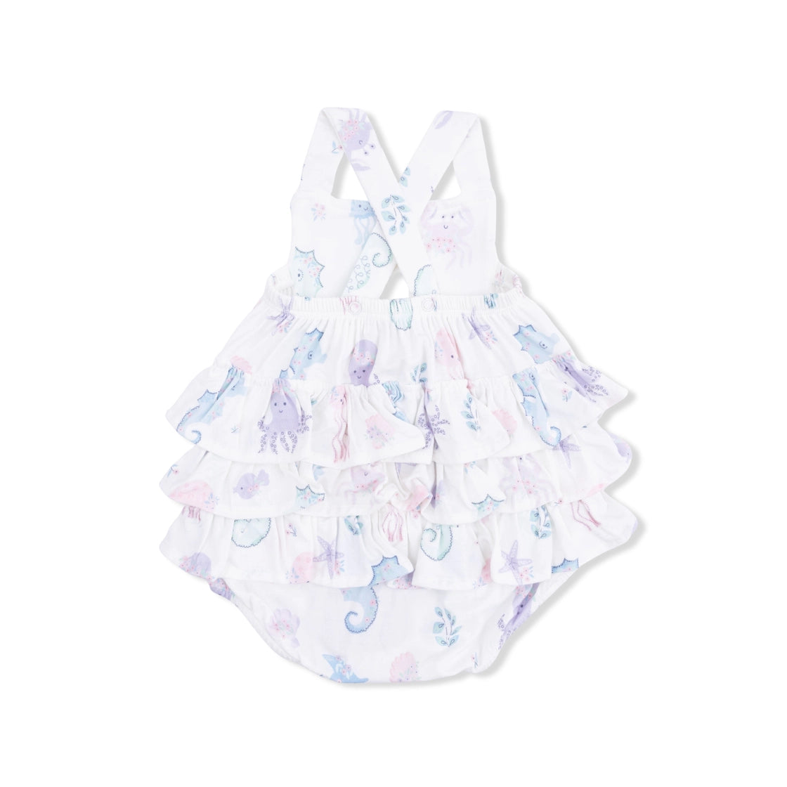 Sea Creatures Ruffle Romper