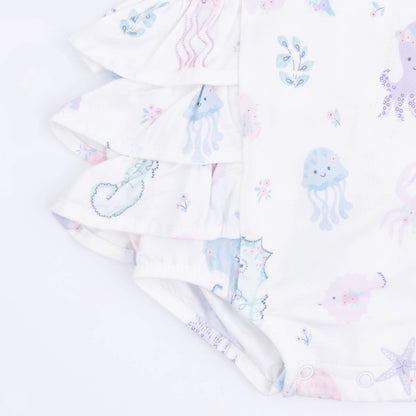 Sea Creatures Ruffle Romper