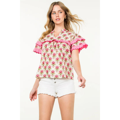 Kira Floral Top