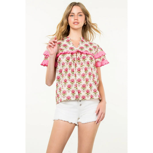Kira Floral Top