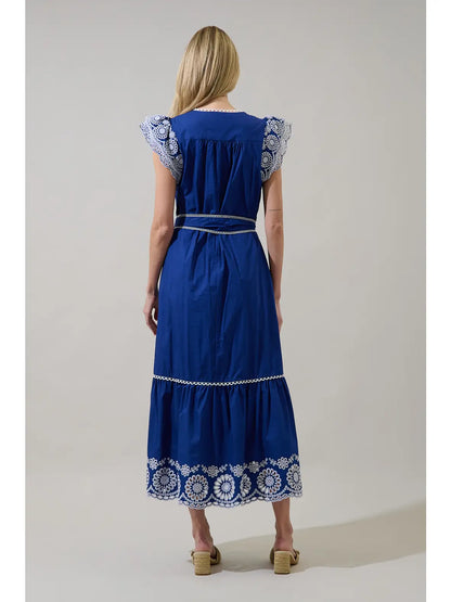 Siera Embroidered Maxi Dress