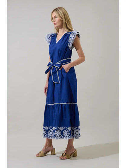 Siera Embroidered Maxi Dress
