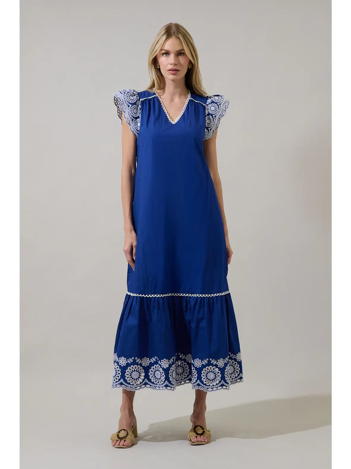 Siera Embroidered Maxi Dress