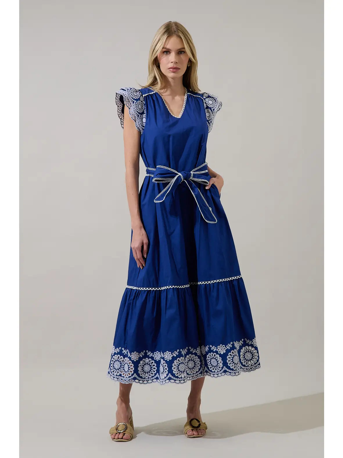 Siera Embroidered Maxi Dress