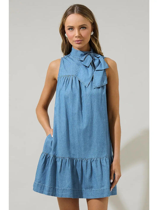 Skylah Denim Dress