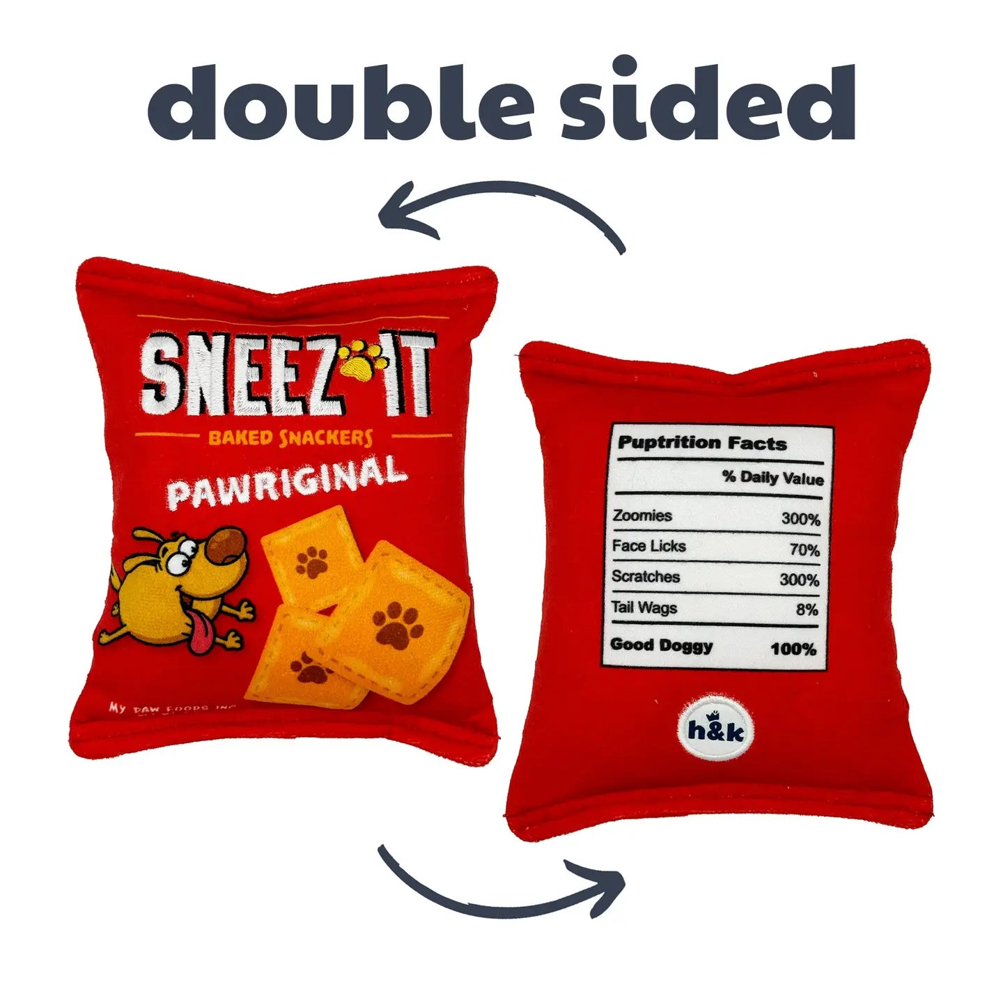 Snack Bag Dog Toy