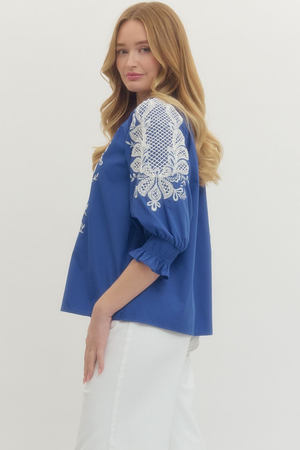 Catelyn Embroidered Top (More Colors)