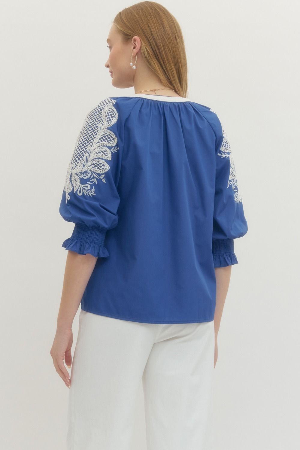Catelyn Embroidered Top (More Colors)