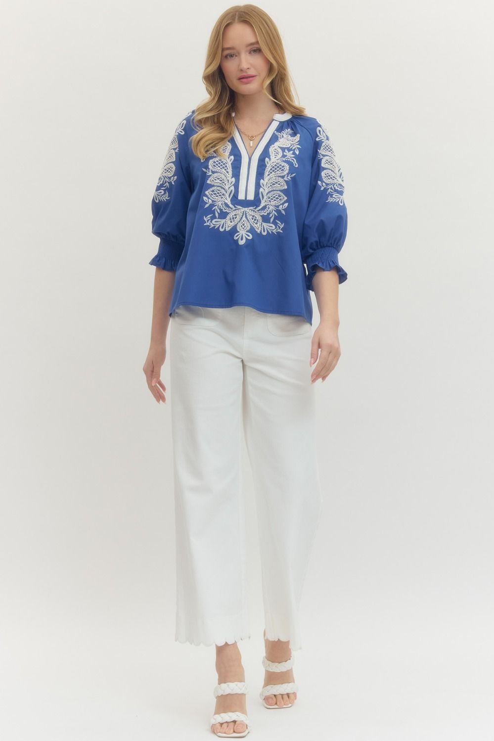 Catelyn Embroidered Top (More Colors)