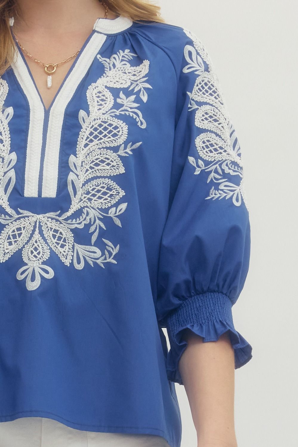 Catelyn Embroidered Top (More Colors)