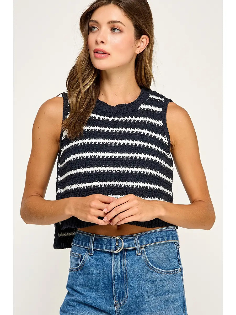 Striped Knit Top