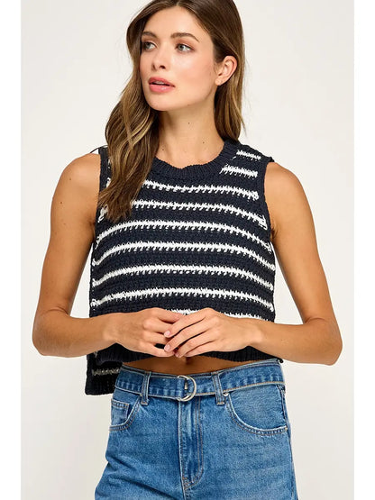 Striped Knit Top