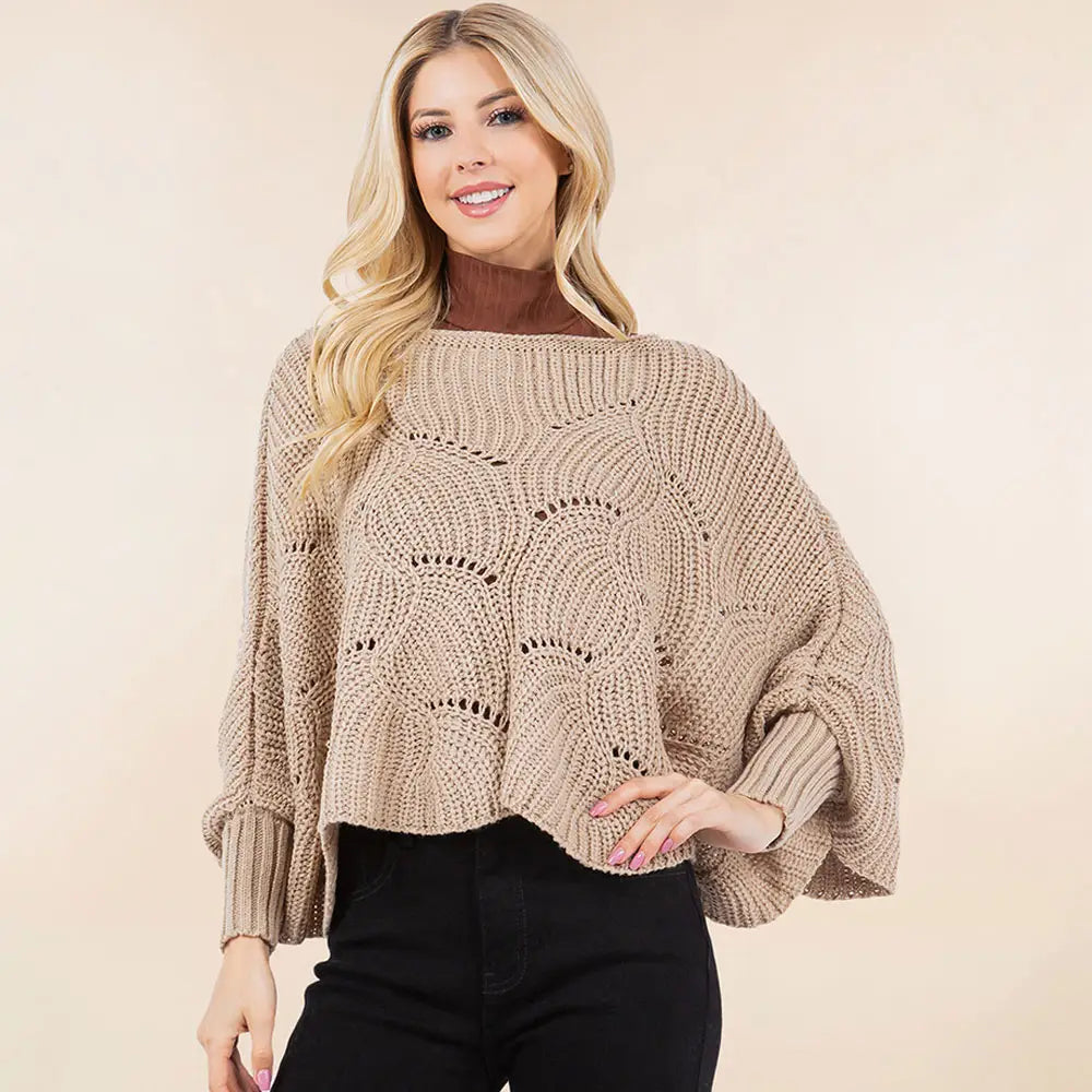 Openwork Loose Knit Sweater (More Colors)