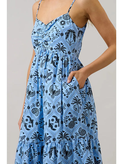 Tamer Ruched Midi Dress