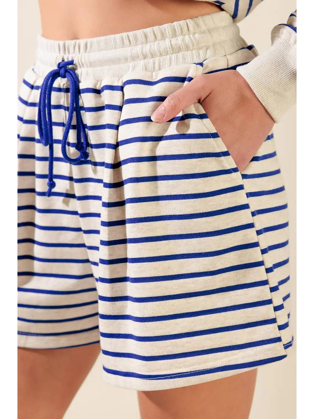 French Terry Striped Short