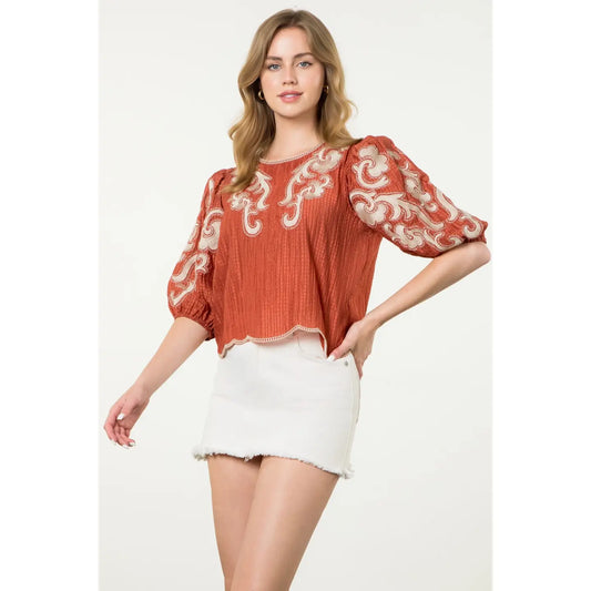 Katy Textured Top