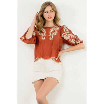 Katy Textured Top