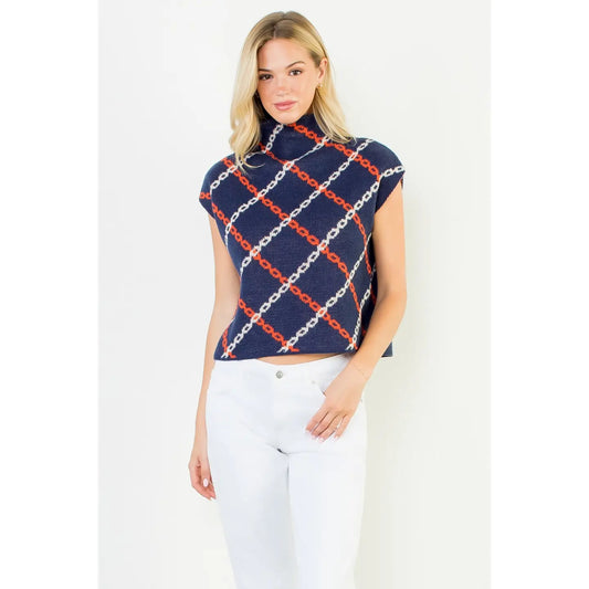 Thea Chain Print Top