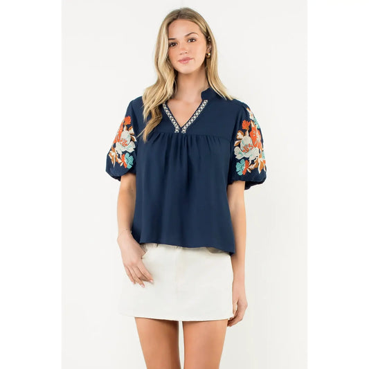 Briar Embroidered Top