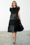 Mixed Media Maxi Dress