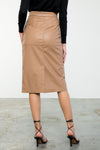 Leather Midi Skirt