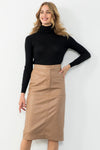 Leather Midi Skirt