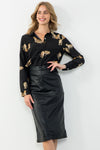Leather Midi Skirt