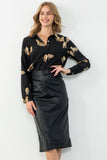 Leather Midi Skirt