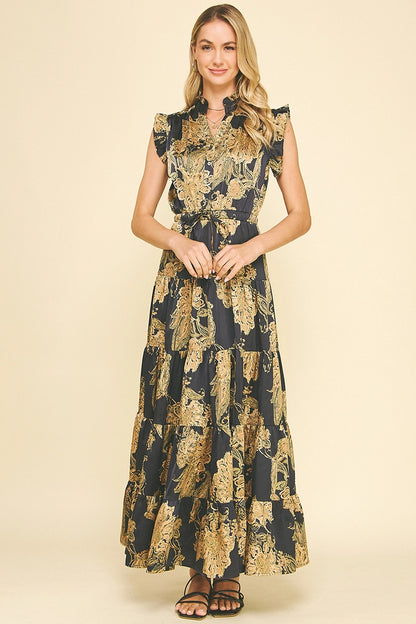 Floral Tiered Maxi Dress