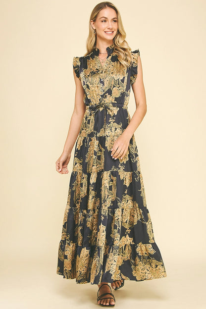 Floral Tiered Maxi Dress
