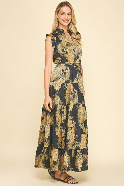 Floral Tiered Maxi Dress