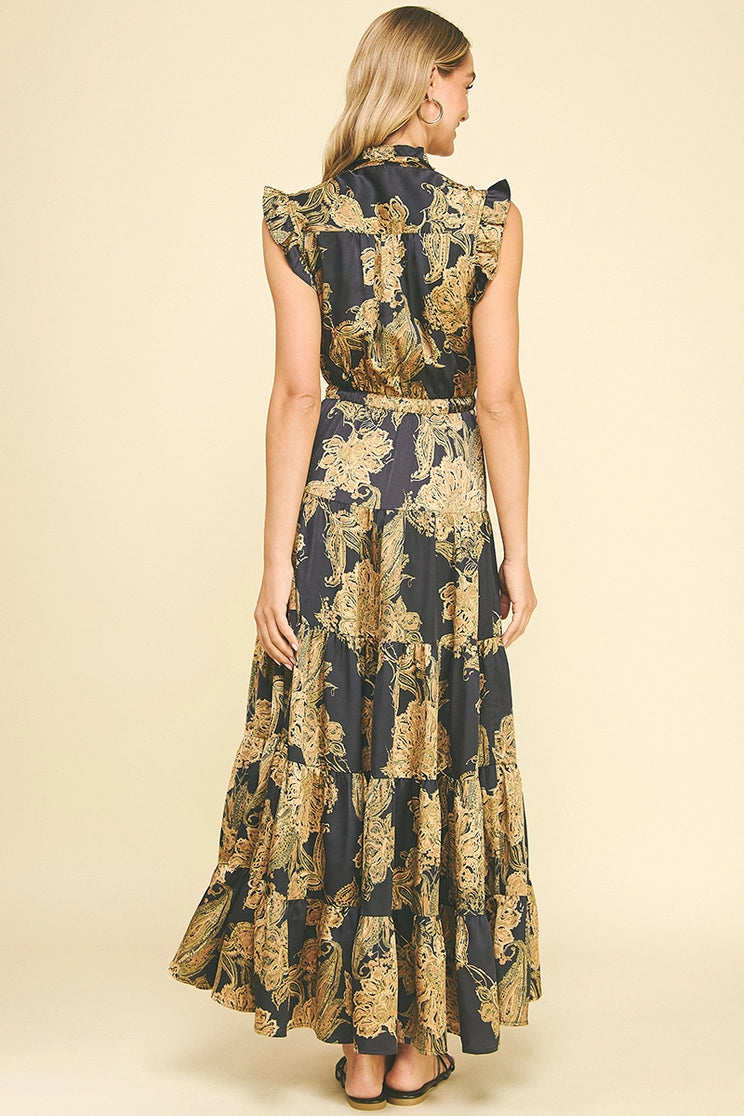 Floral Tiered Maxi Dress